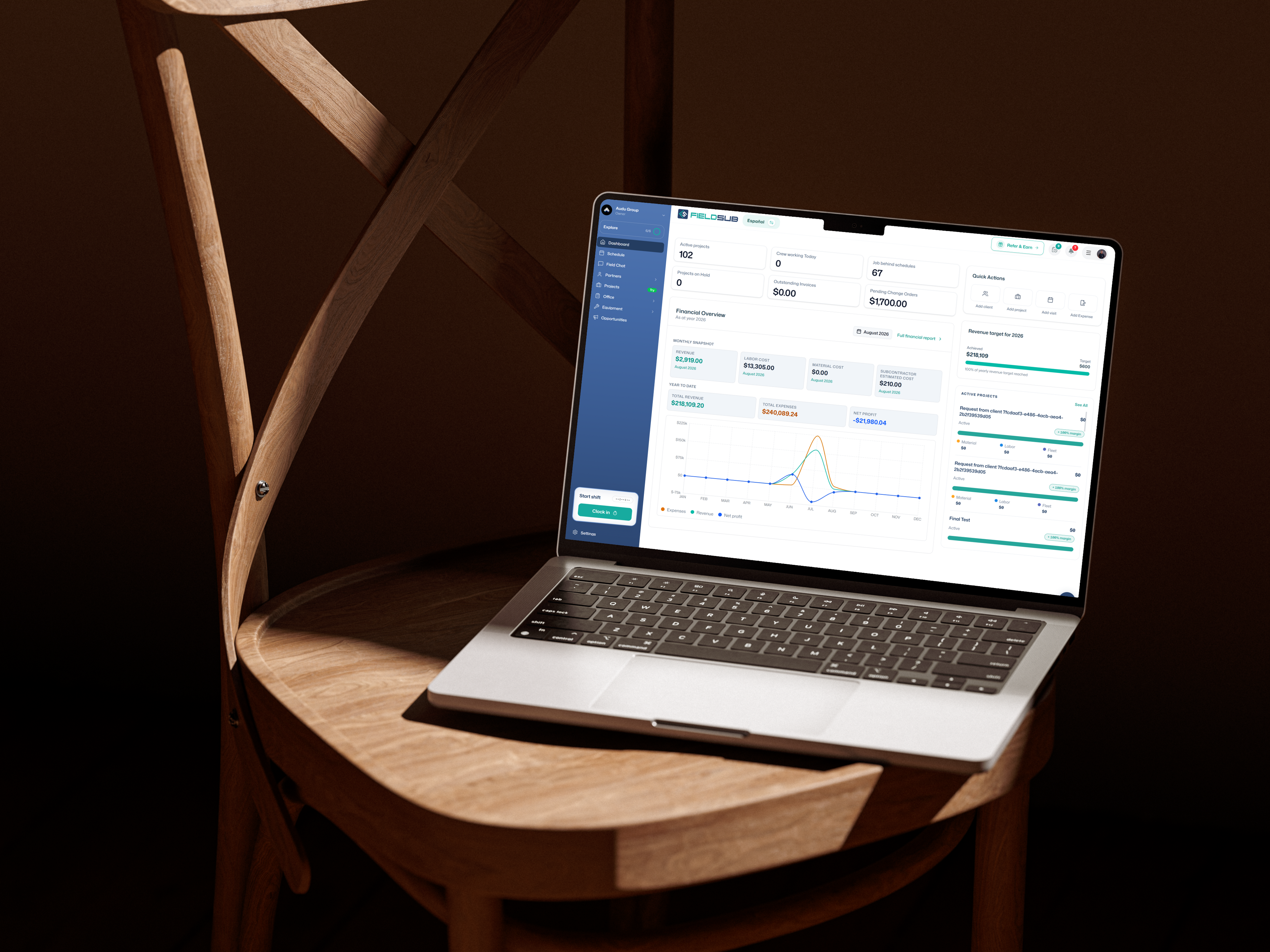 Fieldsub product interface